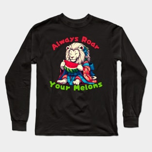 Watermelon lion Long Sleeve T-Shirt